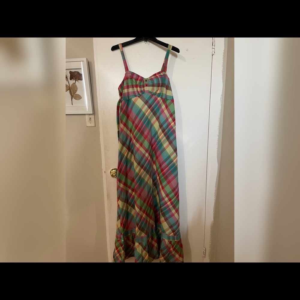 Long maxi dress multicolour
